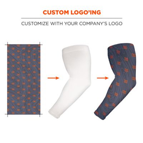 ergodyne Chill-Its 6695 Sun Protection Arm Sleeves, Polyester/Spandex, X-Large/2X-Large, Camo (12192)