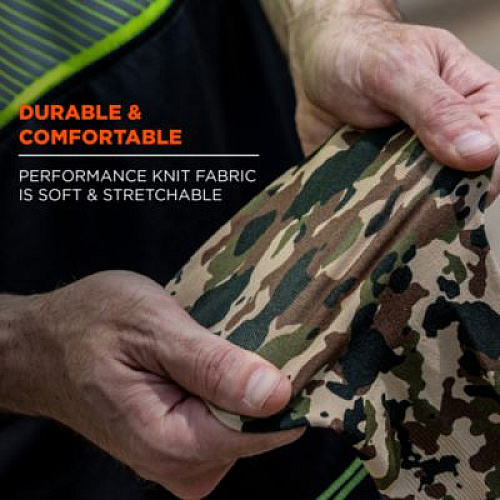ergodyne Chill-Its 6695 Sun Protection Arm Sleeves, Polyester/Spandex, X-Large/2X-Large, Camo (12192)