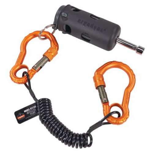 ergodyne Squids 3745 Tool Grip and Tether Attachment Point, 1 lb Max Working Capacity, 5.5" Long, Black, 2/Pack (19747)