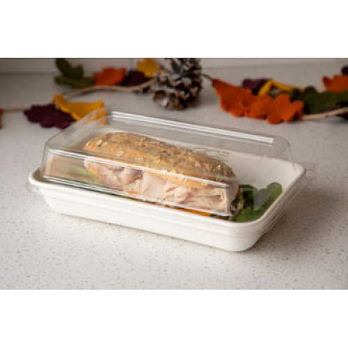 Eco-Products Worldview 100% Recycled Content Lid, 10.82 x 10.71 x 1.83, Clear, Plastic, 200/Carton (EPSCRC107LIR)