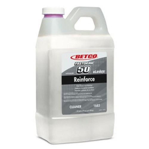 Betco Reinforce FastDraw Floor Cleaner and Protectant, Lemon Scent, 2 L Bottle, 4/Carton (16834700)