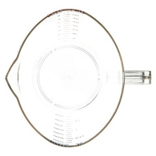 Carlisle Commercial Measuring Cup, 0.5 gal, Plastic, Clear (4314407)
