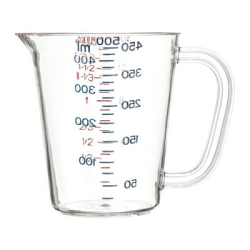 Carlisle Commercial Measuring Cup, 1 pt, Plastic, Clear (4314207)
