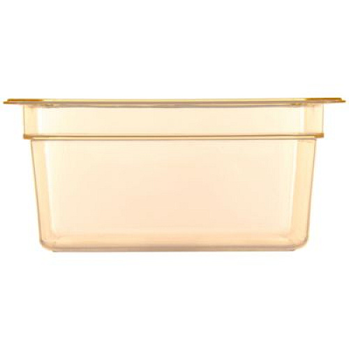 Carlisle StorPlus High Heat Food Pan, 8.7 qt, 10.38 x 12.75 x 6, Amber, Plastic (10422B13)