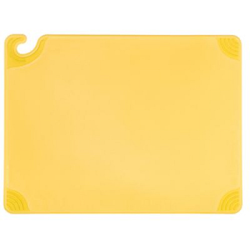 San Jamar Saf-T-Grip Cutting Board, Assorted Colors, 24 x 18 x 0.5, 6/Pack (CBG1824KC)