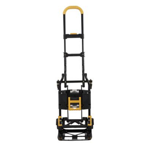 COSCO 2-in-1 Folding Hand Truck, 300 lb Capacity, 17" x 30.5" x 33.5", Black/Yellow (12225YGB1E)