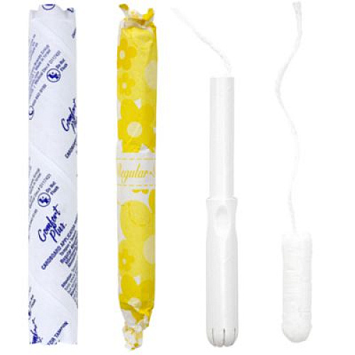 HOSPECO Comfort Plus Cardboard Applicator Tampon Vended Tube, Regular Absorbency, 200/Carton (HOSCPCR200)