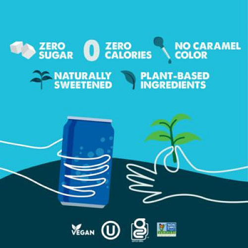 Zevia Zero Sugar Naturally Sweetened Green Tea, 12 oz Can, 12/Carton (0170612)