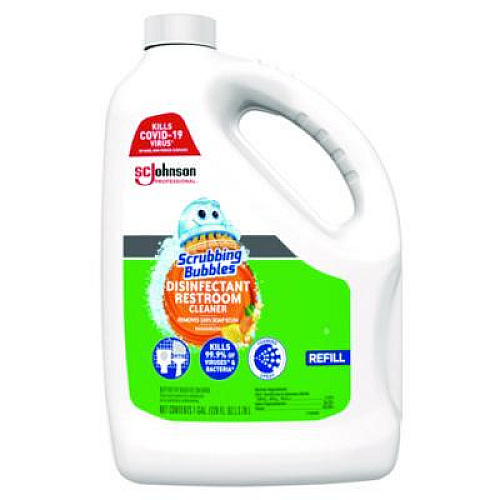 Scrubbing Bubbles Disinfectant Restroom Cleaner, Citrus Scent, 1 gal Bottle, 4/Carton (335599)
