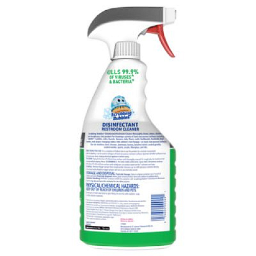 Scrubbing Bubbles Disinfectant Restroom Cleaner, Citrus Scent, 32 oz Spray Bottle, 8/Carton (334879)