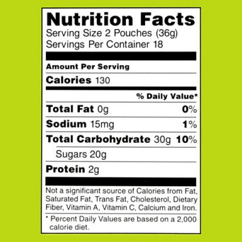 Nickelodeon SpongeBob Squarepants Giant Krabby Patties Gummy Candy, Fruity, 0.63 oz Packet, 36/Bag, 2/Carton (60004072)