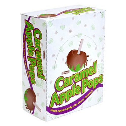 Tootsie Roll Caramel Apple Pops, 0.63 oz Individually Wrapped, 48/Box, 2 Boxes/Carton (60004066)