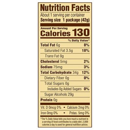 Werther's Original Chewy Caramels Sugar Free, 1.48 oz Bag, 24/Carton (60004088)