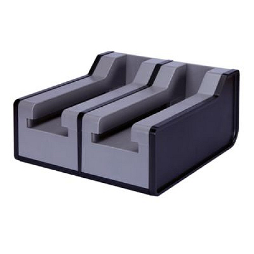 WNA Cutlerease Base, Holds 2 Dispensers, 10.25 x 11 x 5.25, Gray/Black (2TWRBASE)