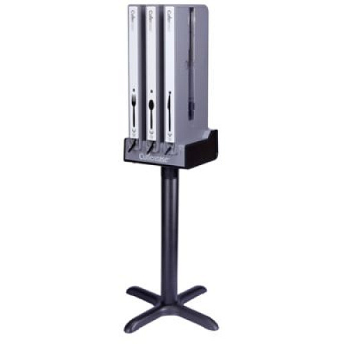 WNA Cutlerease Base, Holds 3 Dispensers, 12.5 x 12.5 x 5.25, Gray/Black (3TWRBASE)