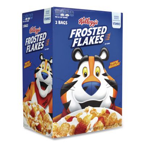 Kellogg's Frosted Flakes Breakfast Cereal, 2 Bags/61.9 oz Box, 2 Boxes/Carton (60004075)