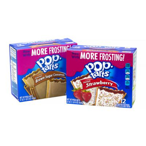 Kellogg's Pop Tarts, Brown Sugar Cinnamon/Strawberry, 2/Pouch, 24 Pouches Box, 2 Boxes/Carton (60004083)