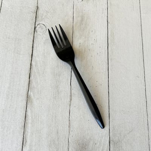 Boardwalk Mediumweight Polypropylene Cutlery, Fork, Plastic, Black, 1,000/Carton (FORKBLPP)