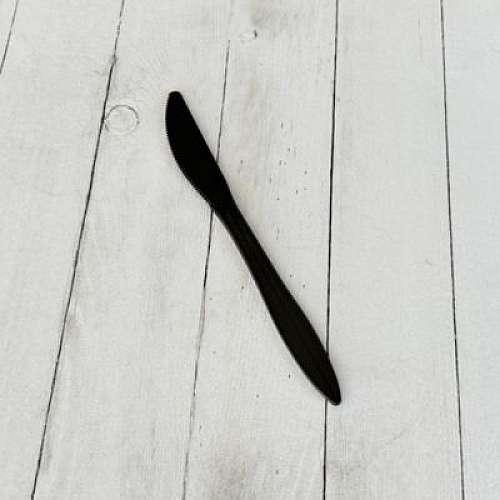 Boardwalk Mediumweight Polypropylene Cutlery, Knife, Plastic, Black, 1,000/Carton (KNIFEBLPP)