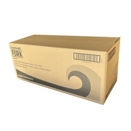 Boardwalk Heavyweight Polypropylene Cutlery, Fork, 7.09", Plastic, White, 1,000/Carton (FORKWHPP)