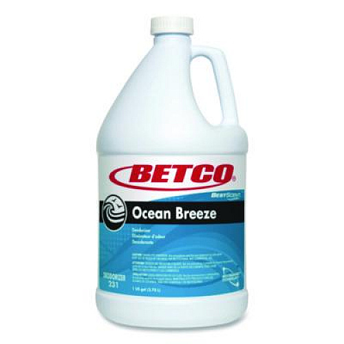 Betco BestScent Ocean Breeze Deodorizer, Ocean Breeze Scent, 1 gal Bottle, 4/Carton (2310400CT)