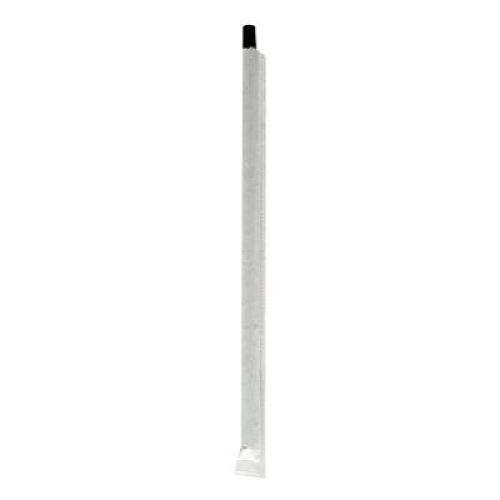Boardwalk Wrapped Jumbo Paper Straws, 7.75", Paper, Black, 320/Pack, 4 Packs/Carton (PPRSTRWBLIW)