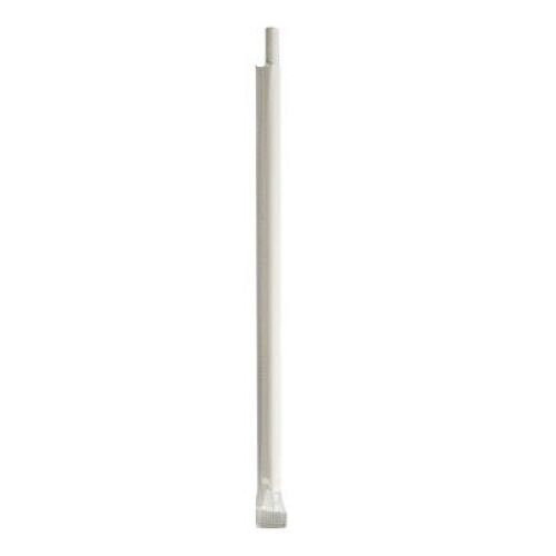 Boardwalk Wrapped Jumbo Paper Straws, 7.75", Paper, White, 320/Pack, 4 Packs/Carton (PPRSTRWIW)