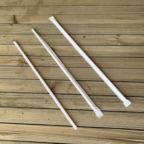 Boardwalk Wrapped Jumbo Straws, 10.25", Polypropylene, Red/White Striped, 500/Pack, 4 Packs/Carton (JSTW1025RW)