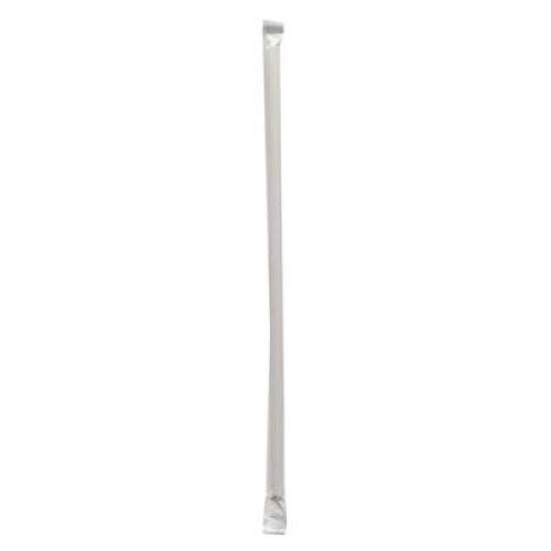 Boardwalk Wrapped Giant Straws, 10.25", Polypropylene, Red/White Striped, 300/Pack, 4 Packs/Carton (GST1025RW)