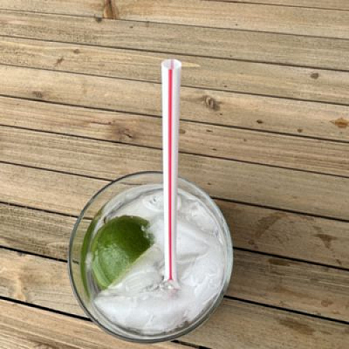 Boardwalk Jumbo Straws, 7.75", Polypropylene, Red/White Striped, 250/Pack, 50 Packs/Carton (JSTUW775RW)
