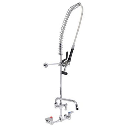 BK Resources WorkForce Prerinse Add-A-Faucet, 4.62" Height/12" Reach, Chrome (VSMPRAF12M)