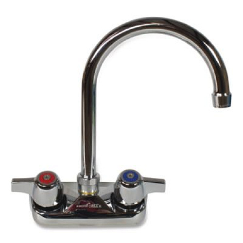 BK Resources WorkForce Standard Duty Faucet, 9.5" Height/5" Reach, Chrome-Plated Brass (BKFW5GM)