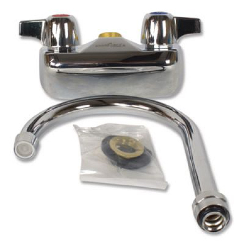 BK Resources WorkForce Standard Duty Faucet, 9.5" Height/5" Reach, Chrome-Plated Brass (BKFW5GM)