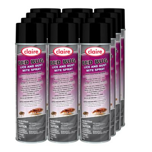 Claire Bed Bug Killer, 16 oz Aerosol Spray, 12/Carton (006)