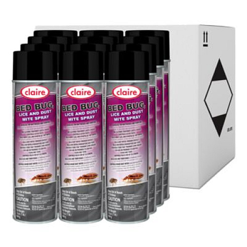 Claire Bed Bug Killer, 16 oz Aerosol Spray, 12/Carton (006)