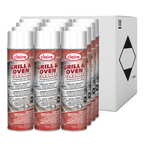 Claire Grill and Oven Cleaner, 18 oz Aerosol Spray, 12/Carton (826)