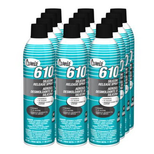 Camie 610 Silicone Release Agent, 11 oz Aerosol Can, 12/Carton