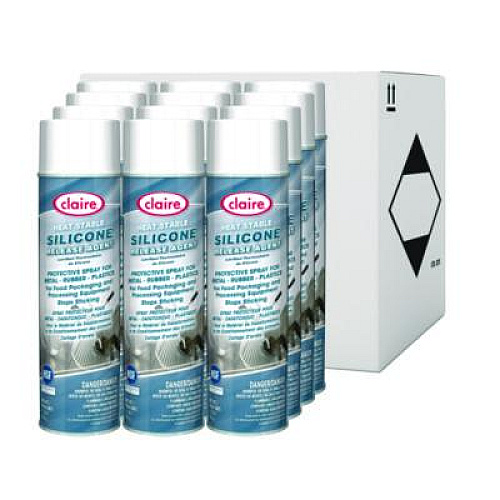 Claire Silicone Release Agent, 11 oz Aerosol Can, 12/Carton (948)