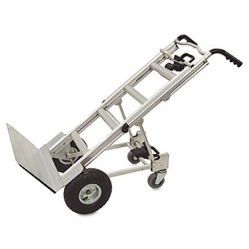 COSCO 3-in-1 Convertible Hand Truck, 800 lb to 1,000 lb Capacity, 21.06 x 21.85 x 48.03, Aluminum (12312ABL1E)