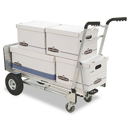 COSCO 3-in-1 Convertible Hand Truck, 800 lb to 1,000 lb Capacity, 21.06 x 21.85 x 48.03, Aluminum (12312ABL1E)
