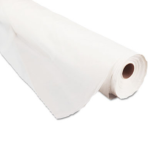 Tablemate Plastic Table Cover, 40" x 300 ft, White (BIO1403WH)