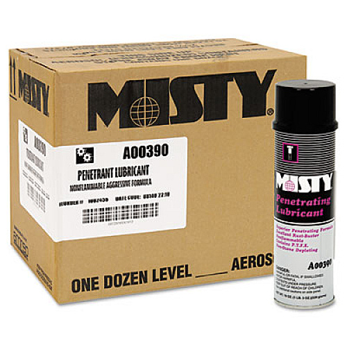 Misty Penetrating Lubricant Spray, 19 oz Aerosol Can, 12/Carton (1002456)
