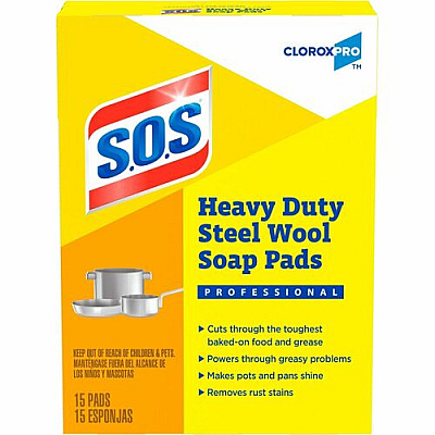 CloroxPro™ S.O.S Steel Wool Soap Pads (88320)