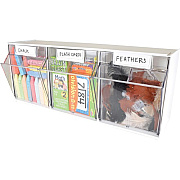deflecto Tilt Bin Interlocking Multi-Bin Storage Organizer (20303OP)