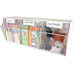 deflecto Tilt Bin Interlocking Multi-Bin Storage Organizer (20303OP)