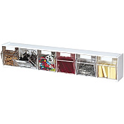 deflecto Tilt Bin Interlocking Multi-Bin Storage Organizer (20603OP)