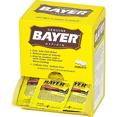 Bayer Aspirin Single Dose Packets (12408)