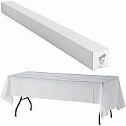 Genuine Joe Banquet-Size Plastic Tablecover (10324)