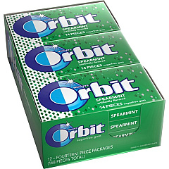 Orbit Spearmint Sugar-free Gum - 12 packs (11484)