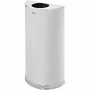 Rubbermaid Commercial 12 Gallon Half Round Steel Receptacle (SO12SSSPL)